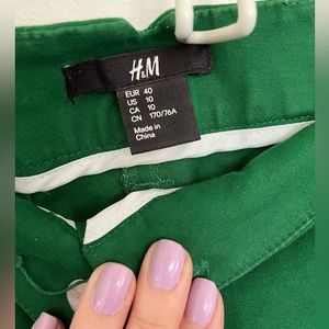 Kelly Green Cropped H&M Pants 10